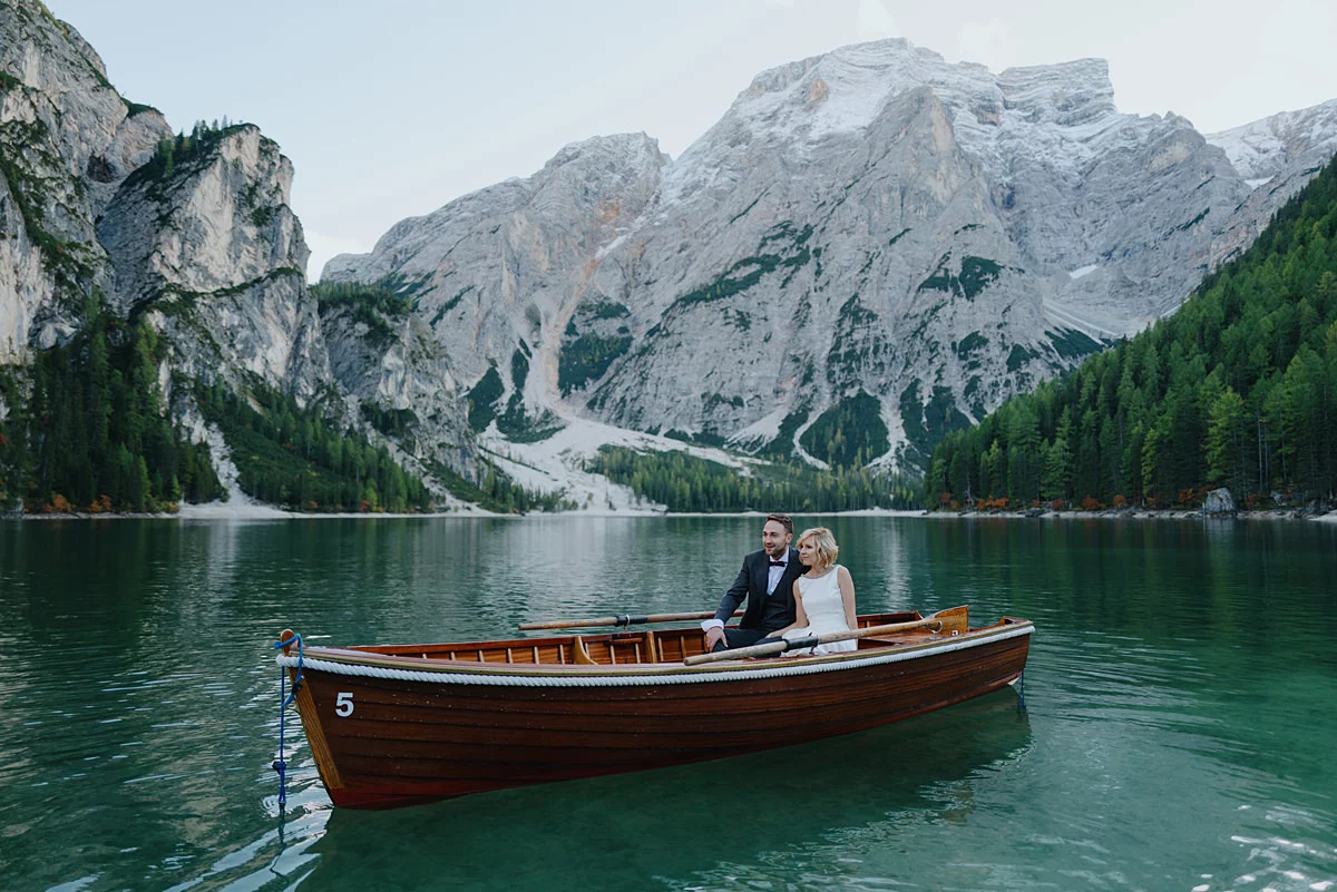 Lago di Braies plener ślubny